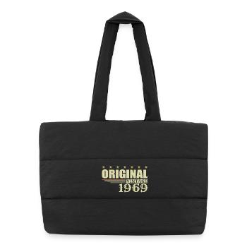 1969 Birthday 1969 - Puffer Shopping Bag - black - Front