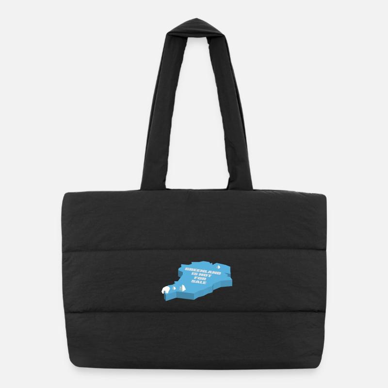 Le Groenland n’est pas à vendre (édition 3D) Sac shopping matelassé