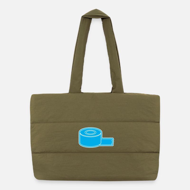 Contour du rouleau de ruban adhésif Sac shopping matelassé