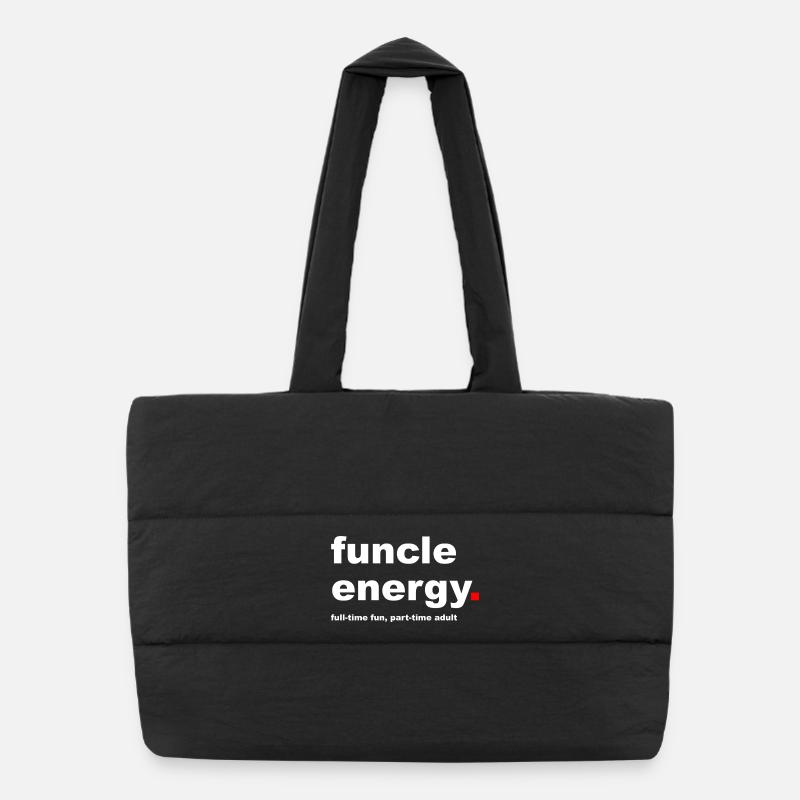 Slogan funcle drôle Sac shopping matelassé