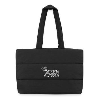 Geschenk für Alyssia - Puffer-Einkaufstasche - Schwarz - Vorne