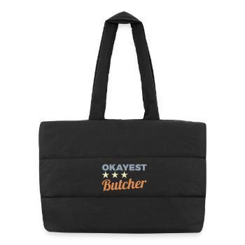 Average butcher - Puffer Shopping Bag - black - Front