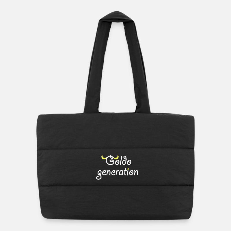 Goldo generation - Puffer Shopping Bag - black