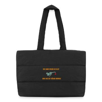 Petrol in the blood - Puffer Shopping Bag - black - Front