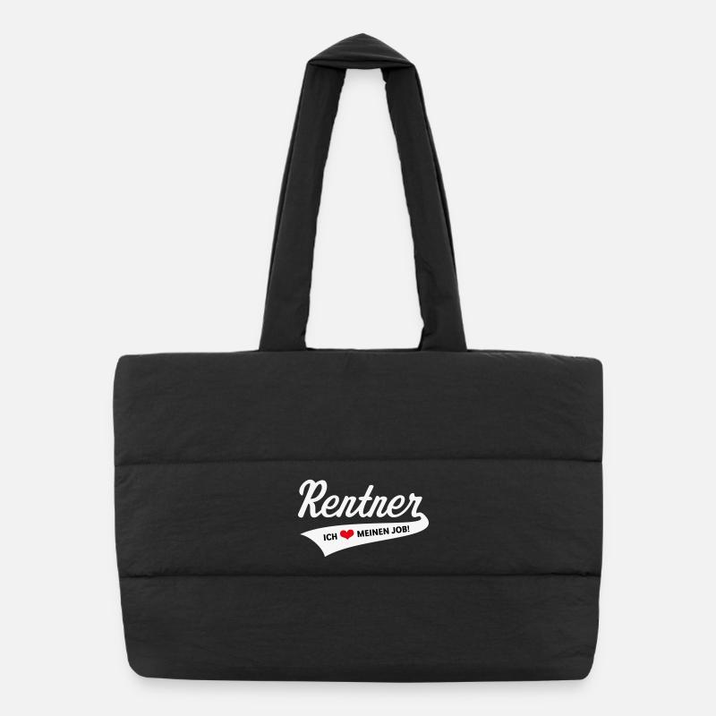Retraité – J'adore mon travail ! (Retraite / 3C) Sac shopping matelassé