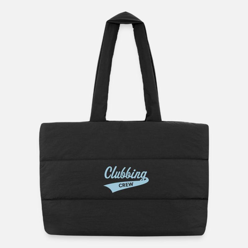 Clubbing Crew (Party / Celebrations / Dancing / Skyblue) Puffer Shopping Bag