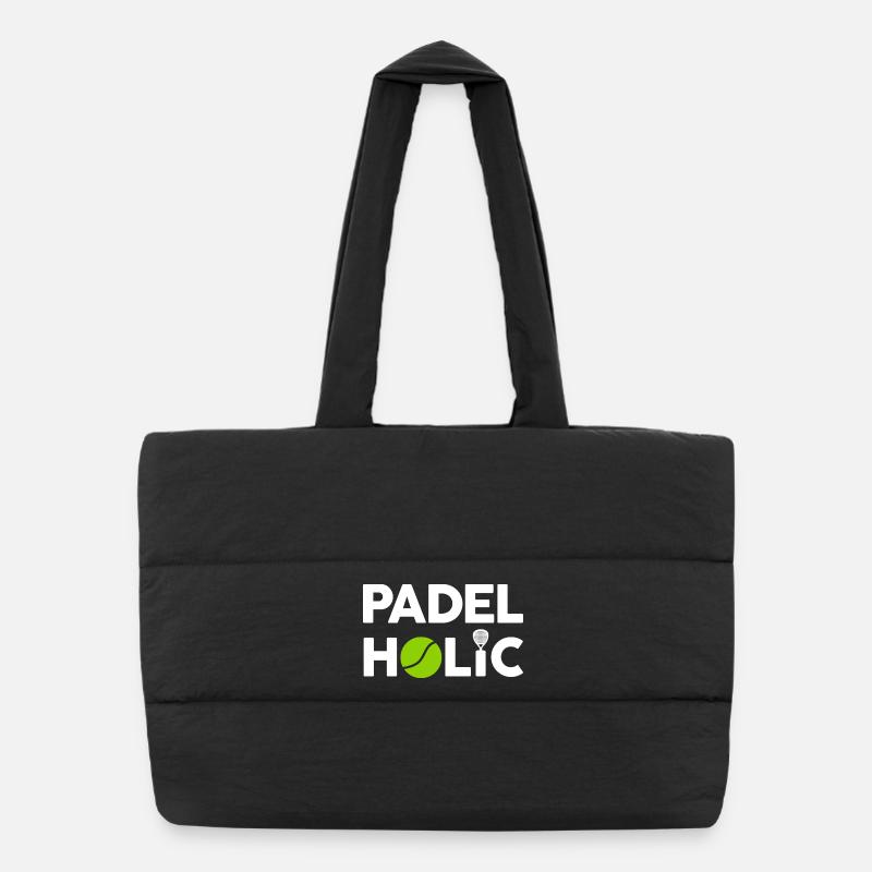 Fun Padel - PadelHolic - Puffer Shopping Bag - black