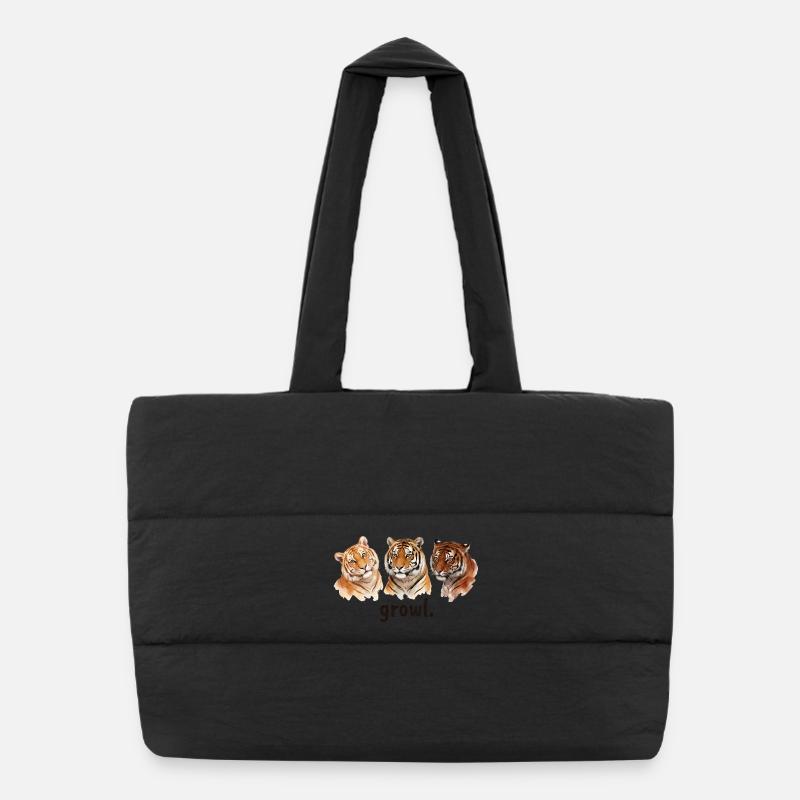 Tiger Roar Funny Tiger Roar for Tigerliebha Puffer Shopping Bag