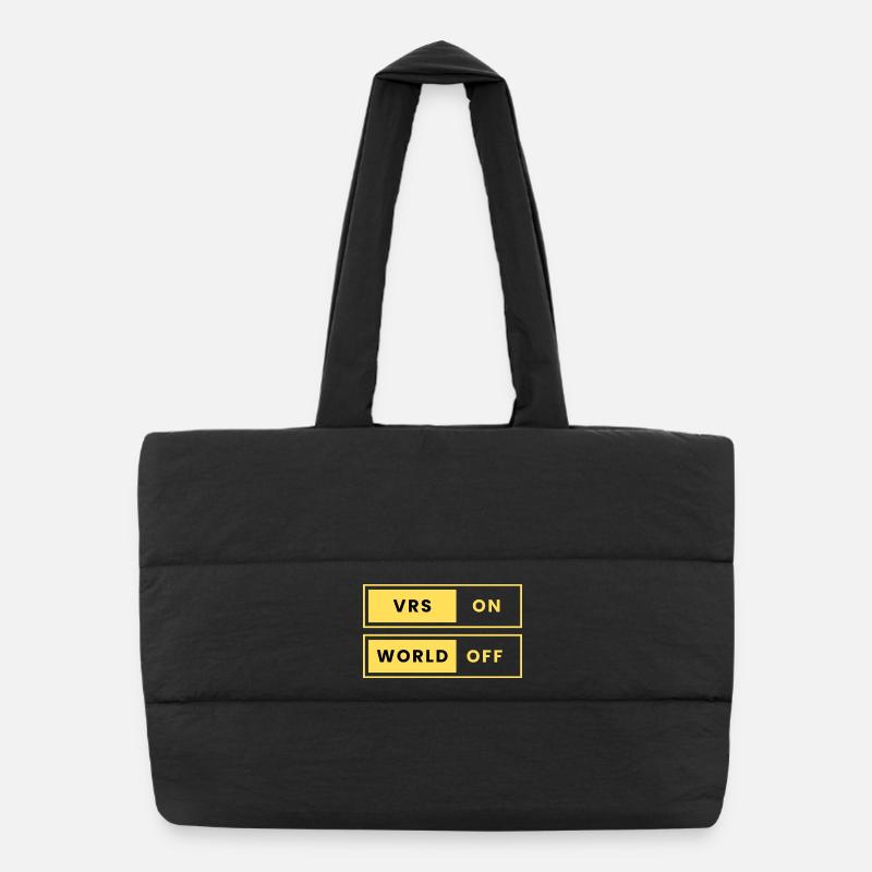 VRS ON Monde DÉSACTIVÉ - Sac shopping matelassé - noir