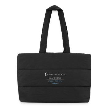 Navigation de nuit avec - Sac shopping matelassé - noir - Devant