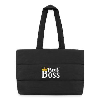 The Best Best Ever Manager CEO Women Girl - Puffer Shopping Bag - black - Front