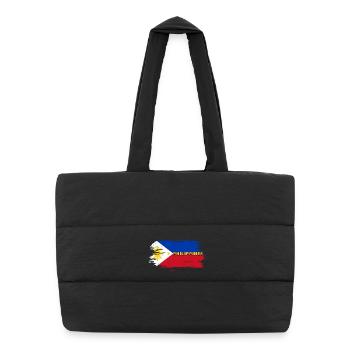 Philippines Flag / Gift Manila Filipino - Puffer Shopping Bag - black - Front