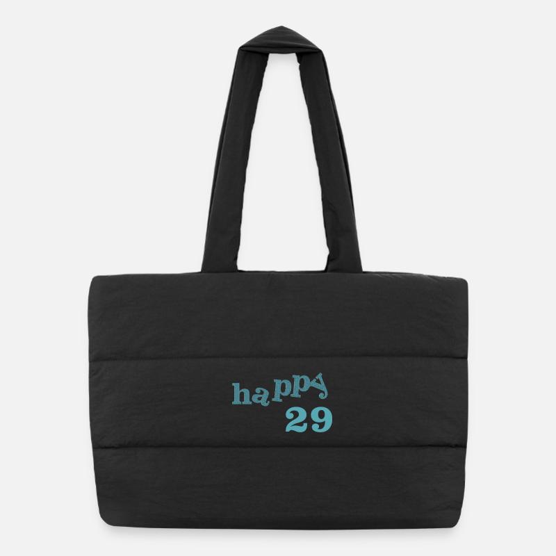 happy 29 Puffer-Einkaufstasche