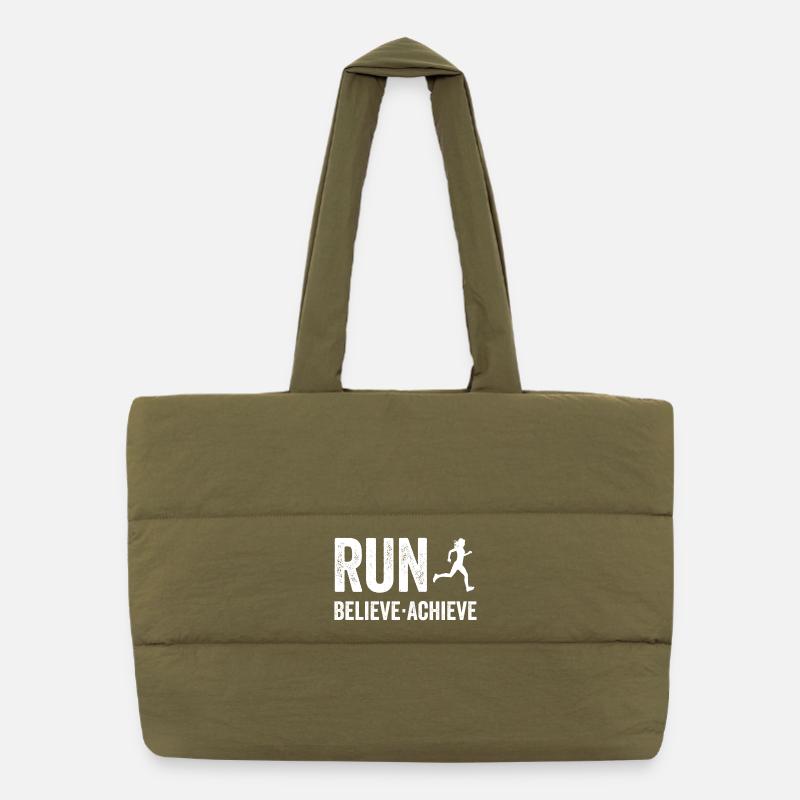 Marathon - Courir. Croire. Accomplir. Sac shopping matelassé