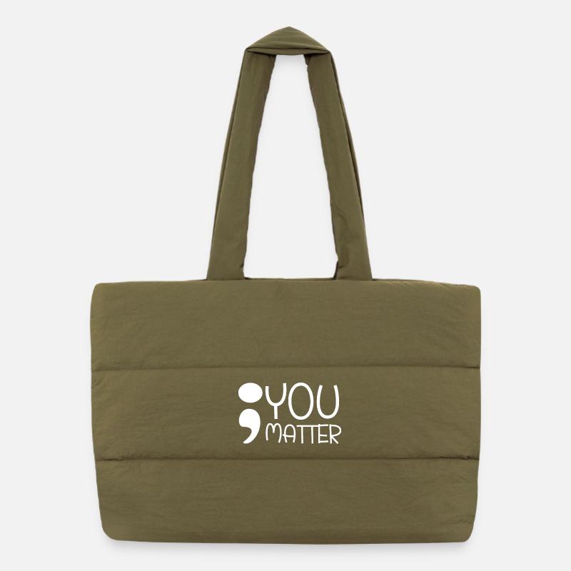 Vous comptez Sac shopping matelassé