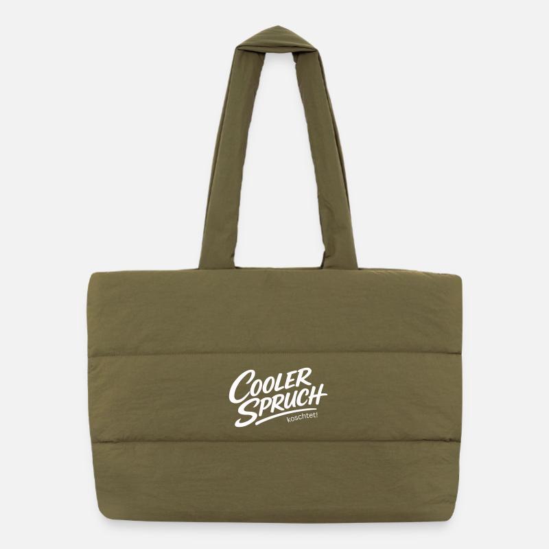 Cooler Spruch koschtet – Dialekt Ironie Design Puffer-Einkaufstasche