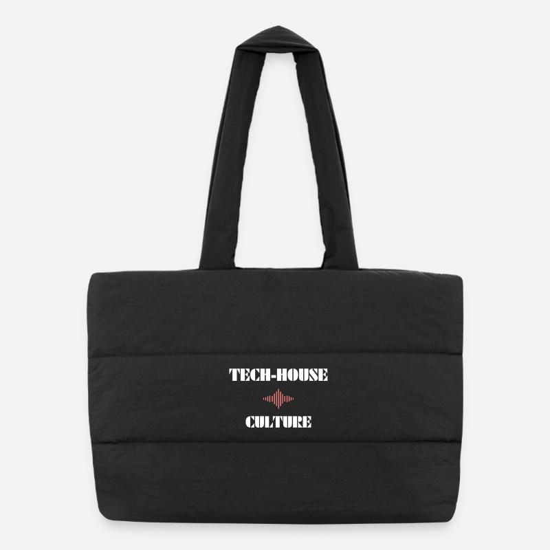 Tech House Culture Puffer Shopping Bag
