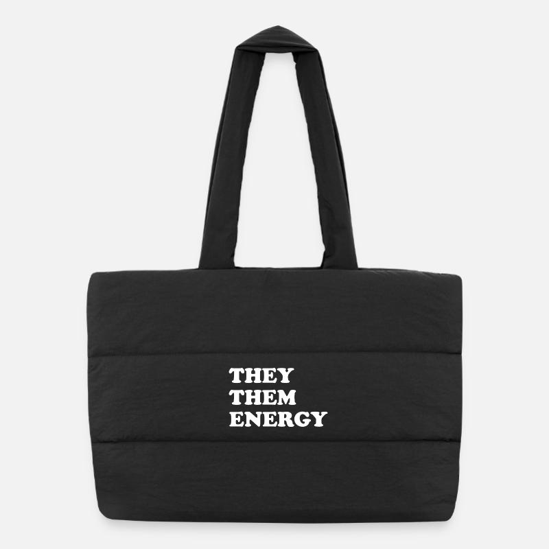 They Them Energy Puffer-Einkaufstasche
