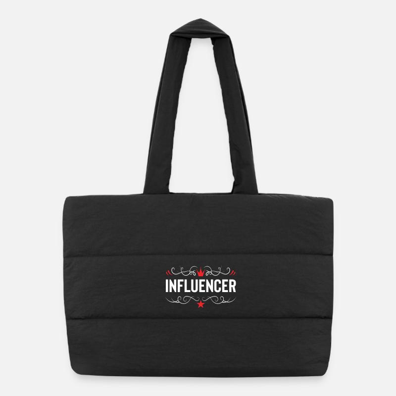 Profession d’influenceur Sac shopping matelassé