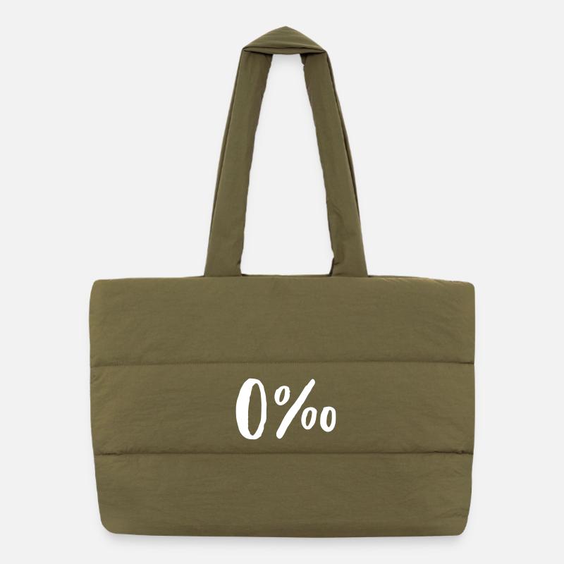 0 pour mille Cadeaux sans alcool Sac shopping matelassé