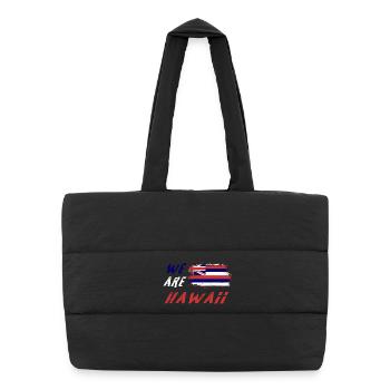 Nous sommes Hawaï - Sac shopping matelassé - noir - Devant