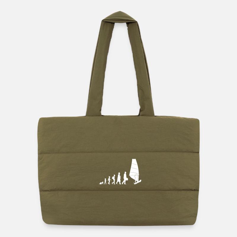 Windsurfing Evolution Puffer-Einkaufstasche