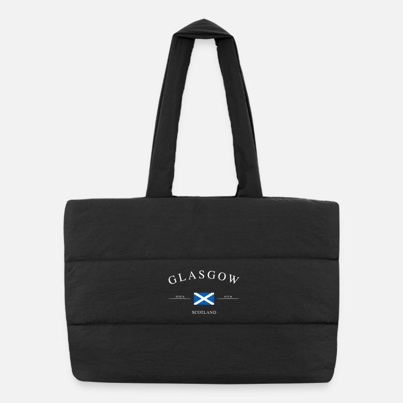 Glasgow Scotland – Holiday Souvenir &amp; Gift Puffer Shopping Bag