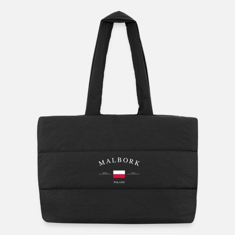 Malbork Polen – Urlaub Souvenir & Geschenk Puffer-Einkaufstasche