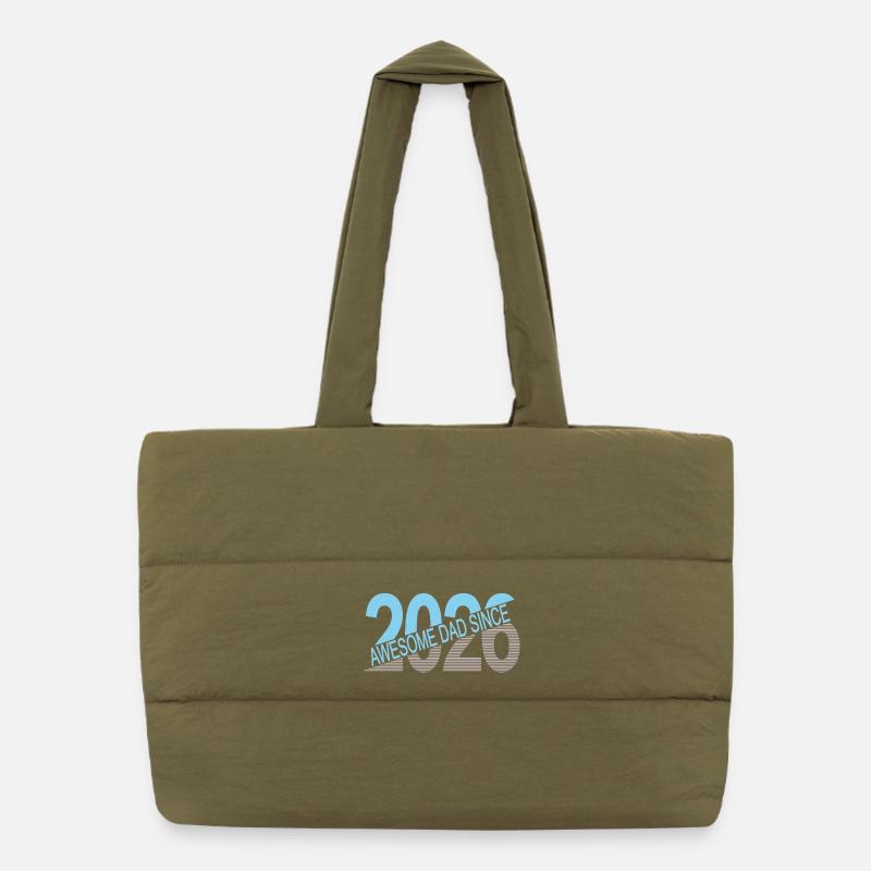 Awesome_dad_since_2026 Puffer-Einkaufstasche