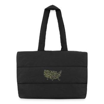 duck shooting - Puffer Shopping Bag - black - Front