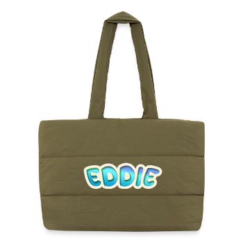 Profession Eddie - Sac shopping matelassé - safari green - Devant
