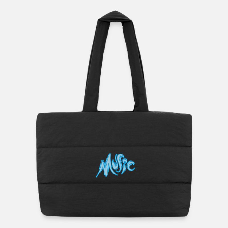 Music Puffer-Einkaufstasche