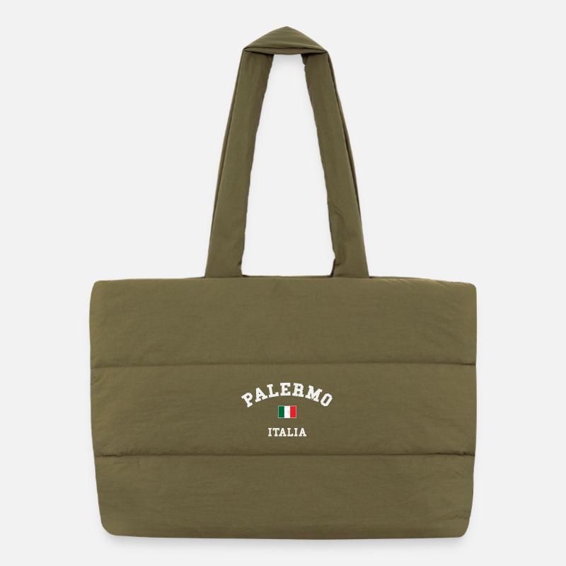 Palermo Sicily Puffer Shopping Bag