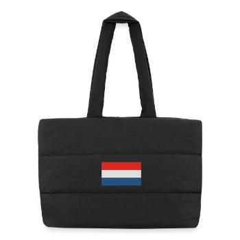 Holland - Sac shopping matelassé - noir - Devant