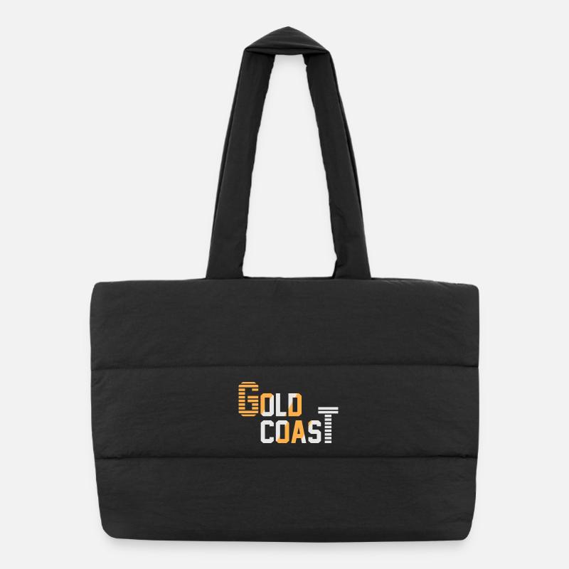 Coucher de soleil sur la côte Sac shopping matelassé
