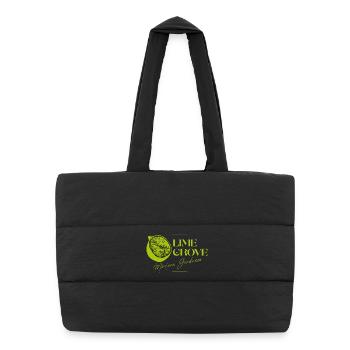Lime Grove Logo de la bonté mexicaine - Sac shopping matelassé - noir - Devant