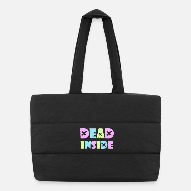 Dead Inside Kawaii Emo Punk Rock Anime Gothic Goth Puffer-Einkaufstasche