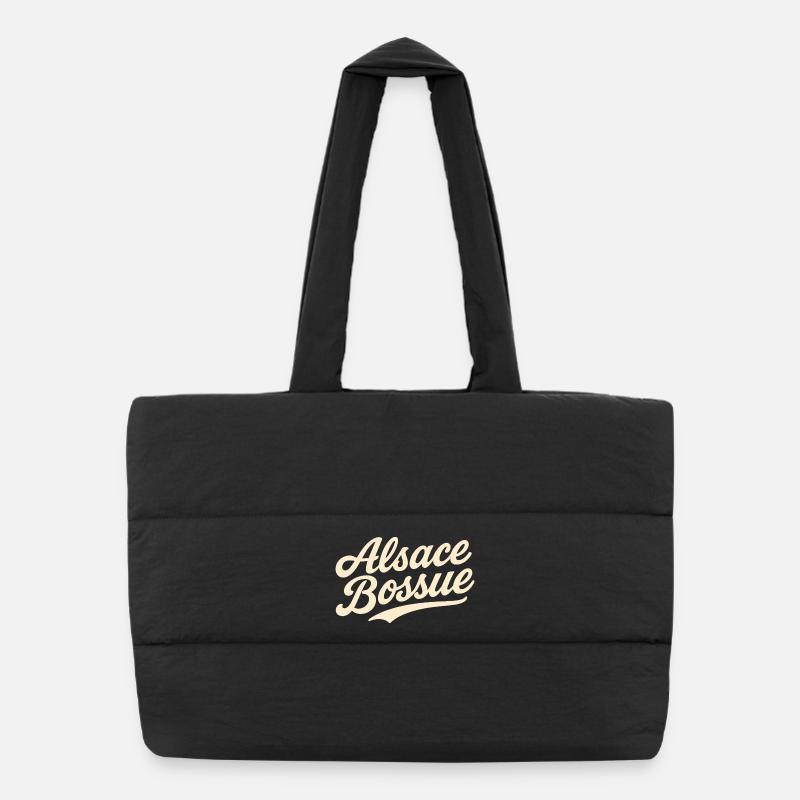 Lettrage Alsace Bossue Sac shopping matelassé