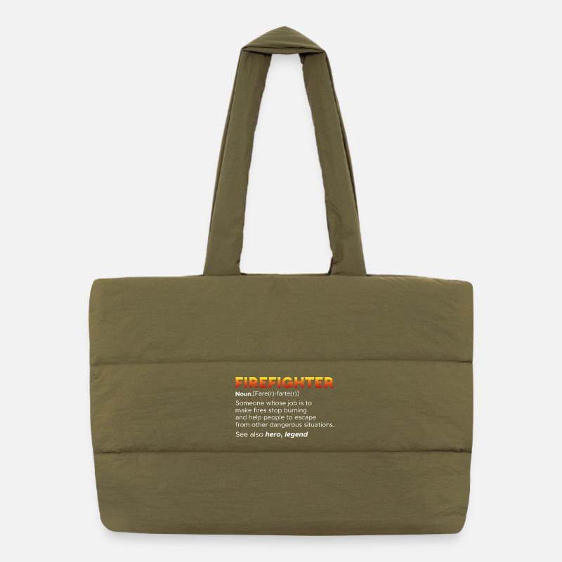 Fire brigade Puffer Shopping Bag