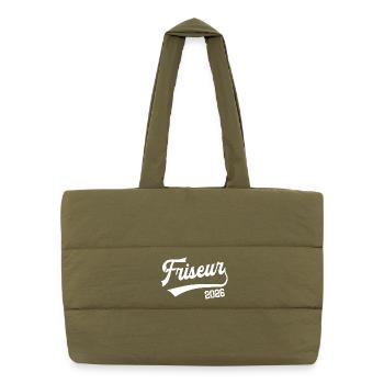 Maître stagiaire de l’examen d’apprentissage 2026 de coiffeur - Sac shopping matelassé - safari green - Devant