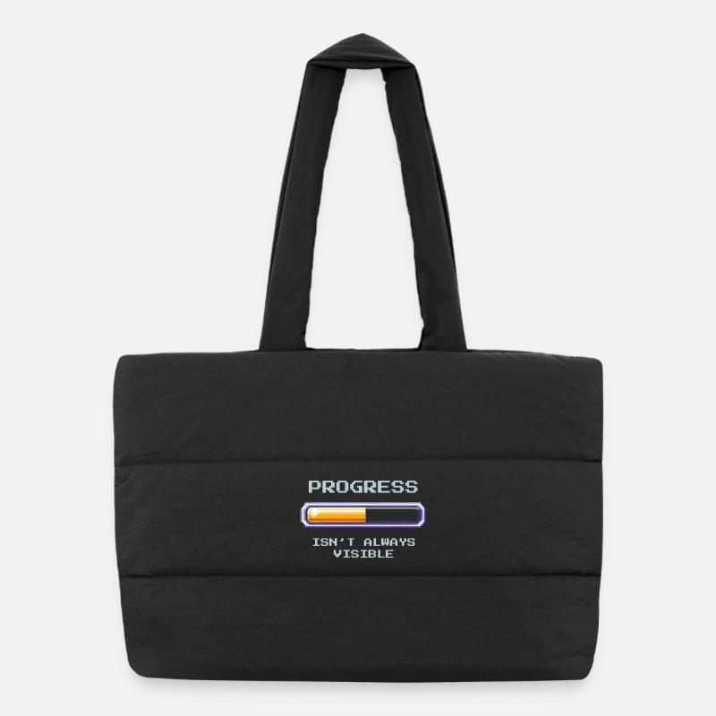 Invisible Progress | Social Work Puffer Shopping Bag