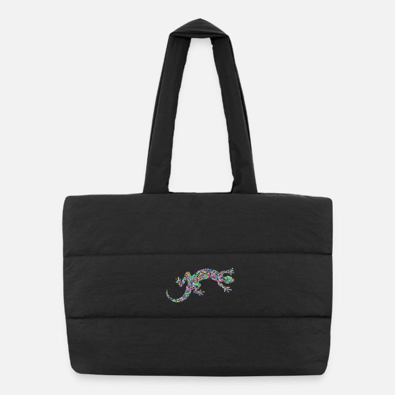 Gecko, salamandre, concours de modèles Sac shopping matelassé
