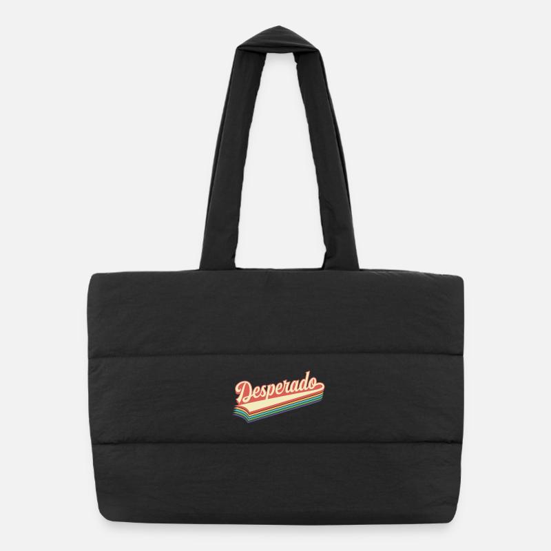 Desperado Retro Text Puffer Shopping Bag