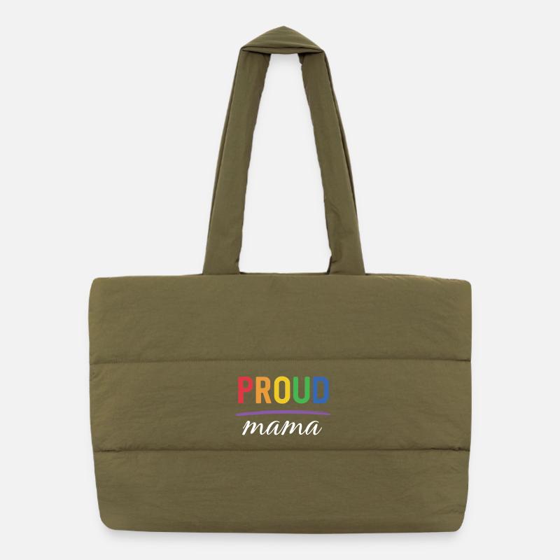 LGBT Proud Mama - Mois de la fierté Sac shopping matelassé
