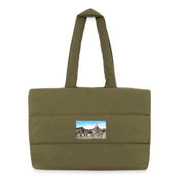 Rome - Sac shopping matelassé - safari green - Devant