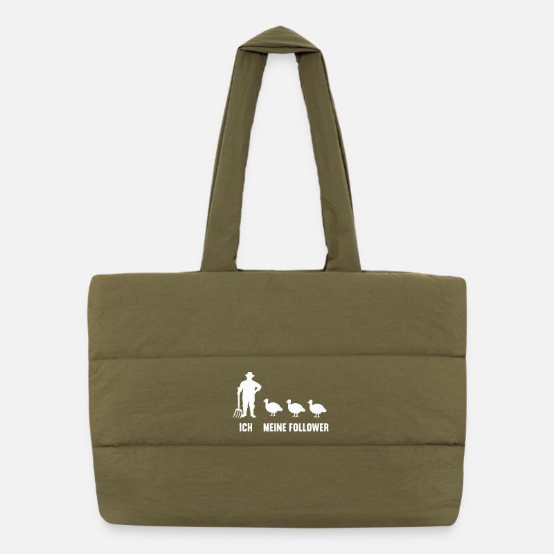 Moi Mes abonnés Dindes Dindes Propriétaire de dinde Sac shopping matelassé