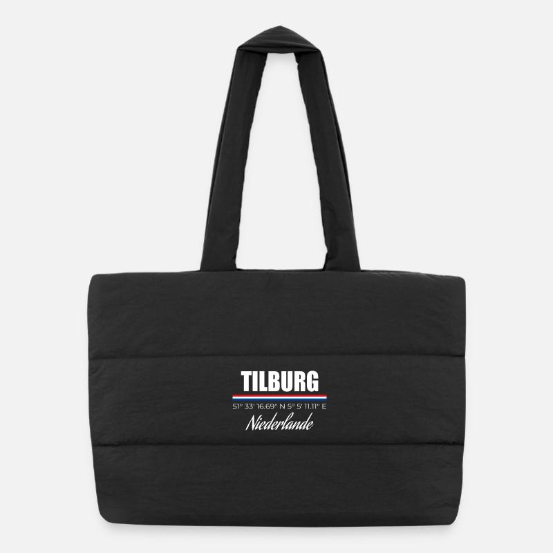 Tilburg - Puffer-Einkaufstasche - Schwarz