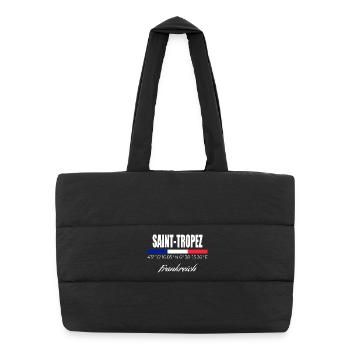 Saint-Tropez - Puffer-Einkaufstasche - Schwarz - Vorne