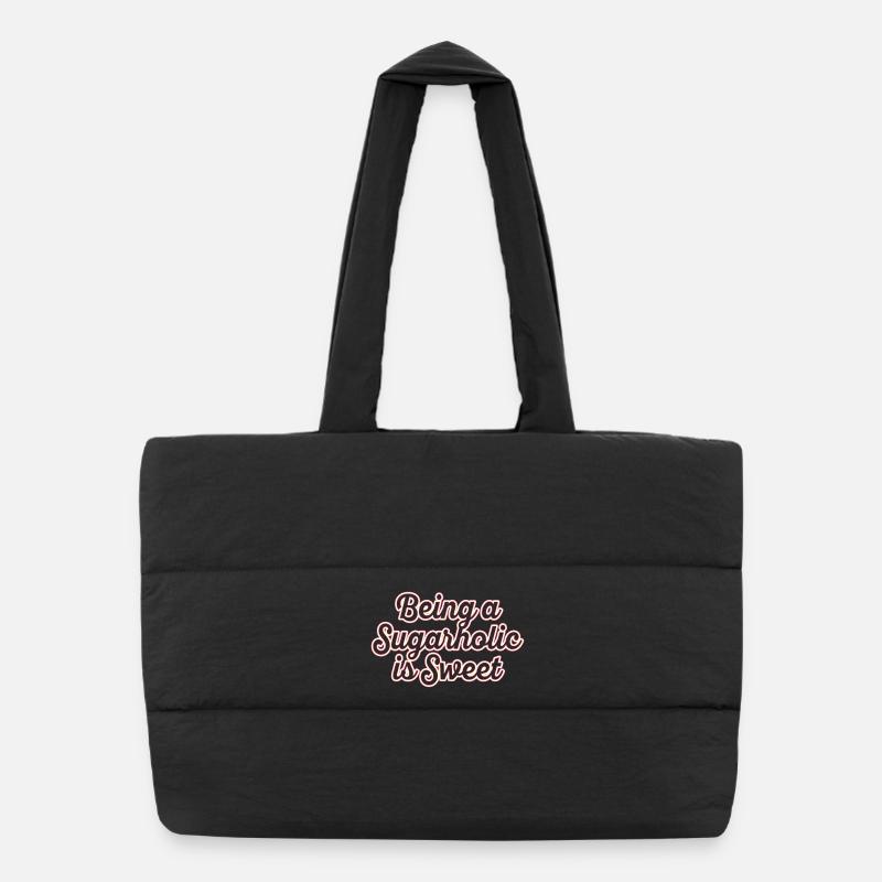 Être un Sugarholic est adorable Sac shopping matelassé
