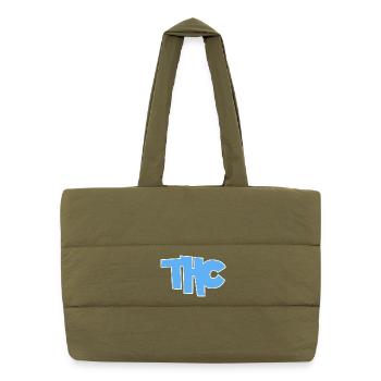 THC - Puffer Shopping Bag - safari green - Front